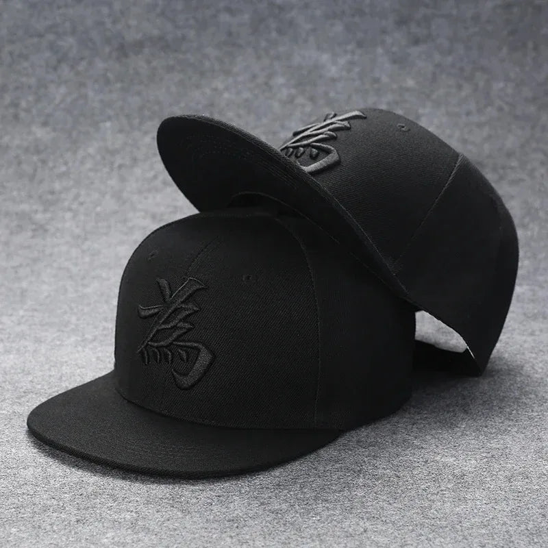 New Men's Letter Embroidery Tide All-match Flat Brim Baseball Cap Ladies Summer Hip-hop Hat Outdoor Shade Adjustable Peaked Caps