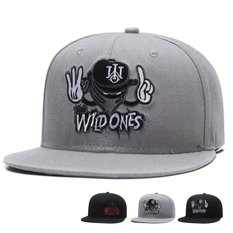 Embroidery Retro baseball caps for men women bone snapbacks black sports hats street art hip hop cap hat