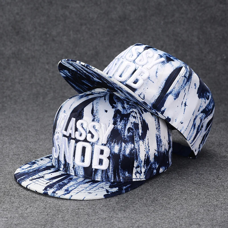 New Fashion Men's Letter Embroidery Tide All-match Flat Brim Baseball Cap Summer Hip-hop Hat Outdoor Shade Adjustable Peaked Cap