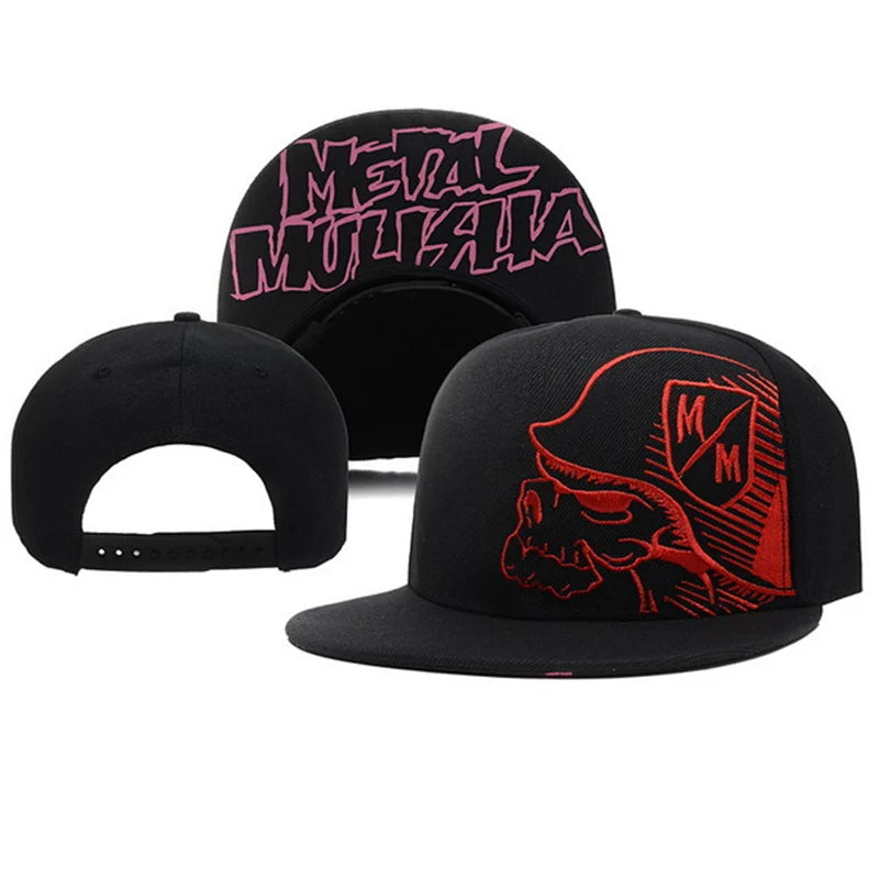 Metal Mulisha Men Women Baseball Cap Skull Embroidery Outdoor Sport Snapback Hip Hop Sun Visor Fashion Unisex Flat brim Hat H001