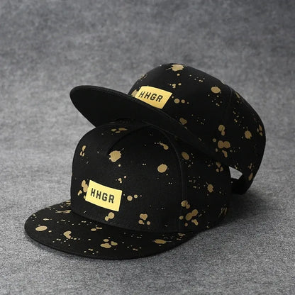 New Fashion Men's Letter Embroidery Tide All-match Flat Brim Baseball Cap Summer Hip-hop Hat Outdoor Shade Adjustable Peaked Cap
