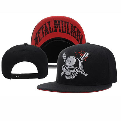 Metal Mulisha Men Women Baseball Cap Skull Embroidery Outdoor Sport Snapback Hip Hop Sun Visor Fashion Unisex Flat brim Hat H001