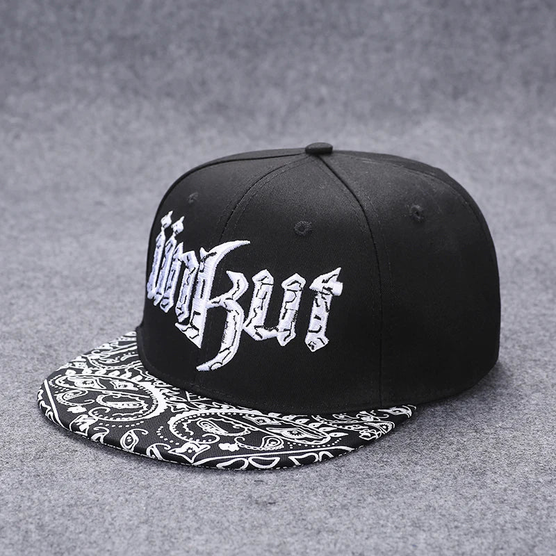 New Men's Letter Embroidery Tide All-match Flat Brim Baseball Cap Ladies Summer Hip-hop Hat Outdoor Shade Adjustable Peaked Caps