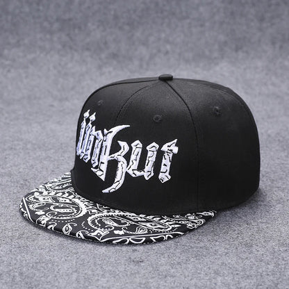 New Men's Letter Embroidery Tide All-match Flat Brim Baseball Cap Ladies Summer Hip-hop Hat Outdoor Shade Adjustable Peaked Caps