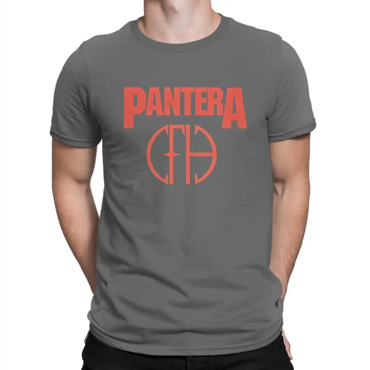 Pantera Newest TShirt for Men The Most Popular Band From Texas Round Neck Pure Cotton T Shirt Personalize Clothes Streetwear