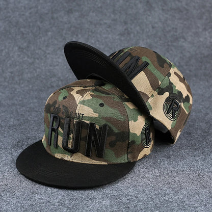 New Men's Letter Embroidery Tide All-match Flat Brim Baseball Cap Ladies Summer Hip-hop Hat Outdoor Shade Adjustable Peaked Caps