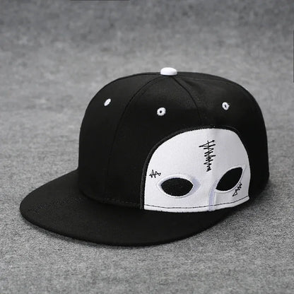 New Fashion Men's Letter Embroidery Tide All-match Flat Brim Baseball Cap Summer Hip-hop Hat Outdoor Shade Adjustable Peaked Cap