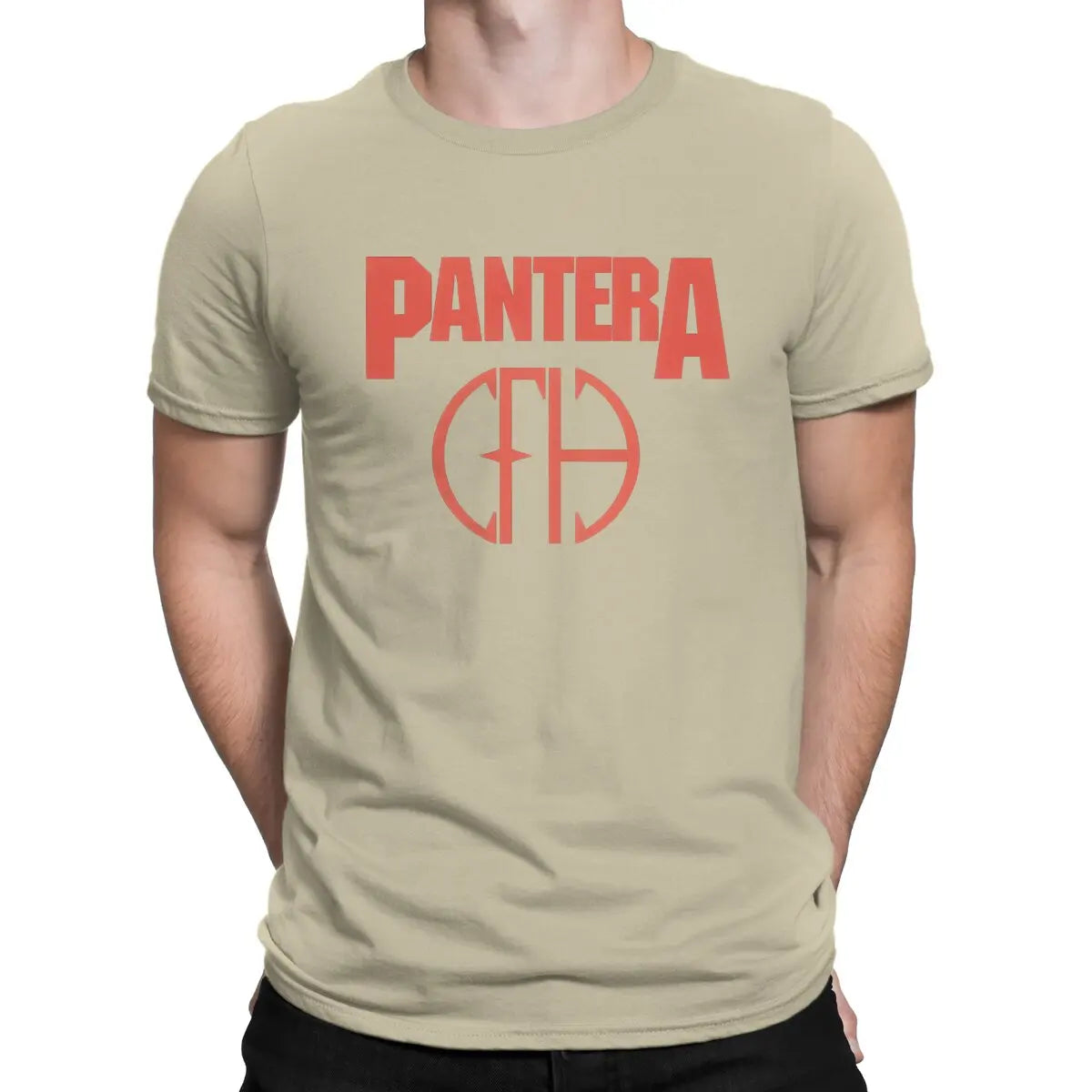 Pantera Newest TShirt for Men The Most Popular Band From Texas Round Neck Pure Cotton T Shirt Personalize Clothes Streetwear