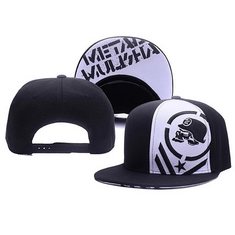 Metal Mulisha Men Women Baseball Cap Skull Embroidery Outdoor Sport Snapback Hip Hop Sun Visor Fashion Unisex Flat brim Hat H001