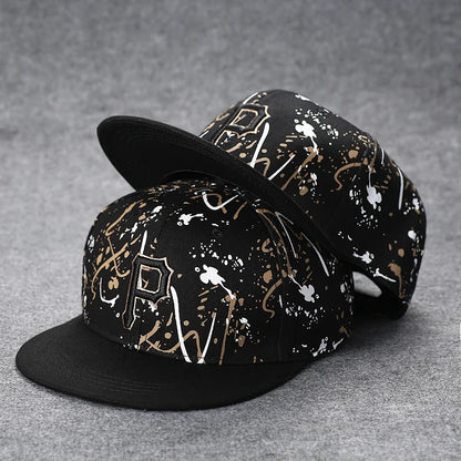 New Men's Letter Embroidery Tide All-match Flat Brim Baseball Cap Ladies Summer Hip-hop Hat Outdoor Shade Adjustable Peaked Caps