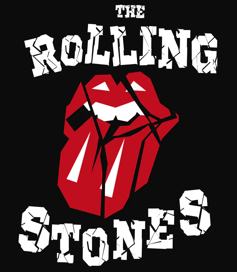 Rolling Stones | Authentic Stone Letters Hoodie - Hi Time