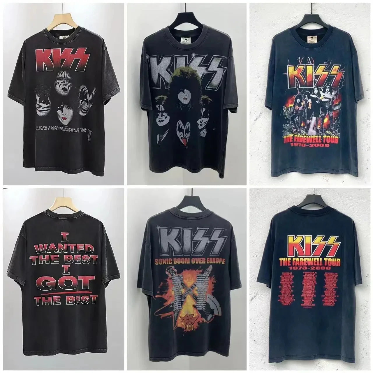 Kiss Band T Shirt Men Women Fashion T-shirt Cotton Tshirt Kisss Tops Tees Men's Clothing Music Rock Camisetas Hombre Tops