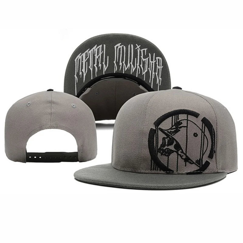 Metal Mulisha Men Women Baseball Cap Skull Embroidery Outdoor Sport Snapback Hip Hop Sun Visor Fashion Unisex Flat brim Hat H001