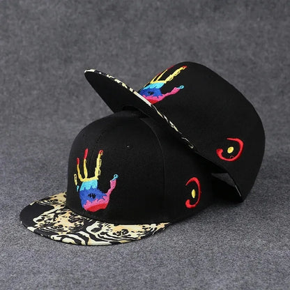 New Fashion Men's Letter Embroidery Tide All-match Flat Brim Baseball Cap Summer Hip-hop Hat Outdoor Shade Adjustable Peaked Cap