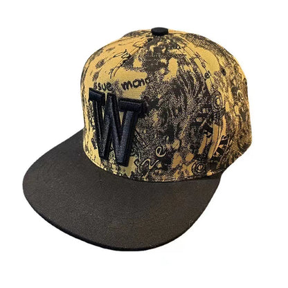 New Men's Letter Embroidery Tide All-match Flat Brim Baseball Cap Ladies Summer Hip-hop Hat Outdoor Shade Adjustable Peaked Caps