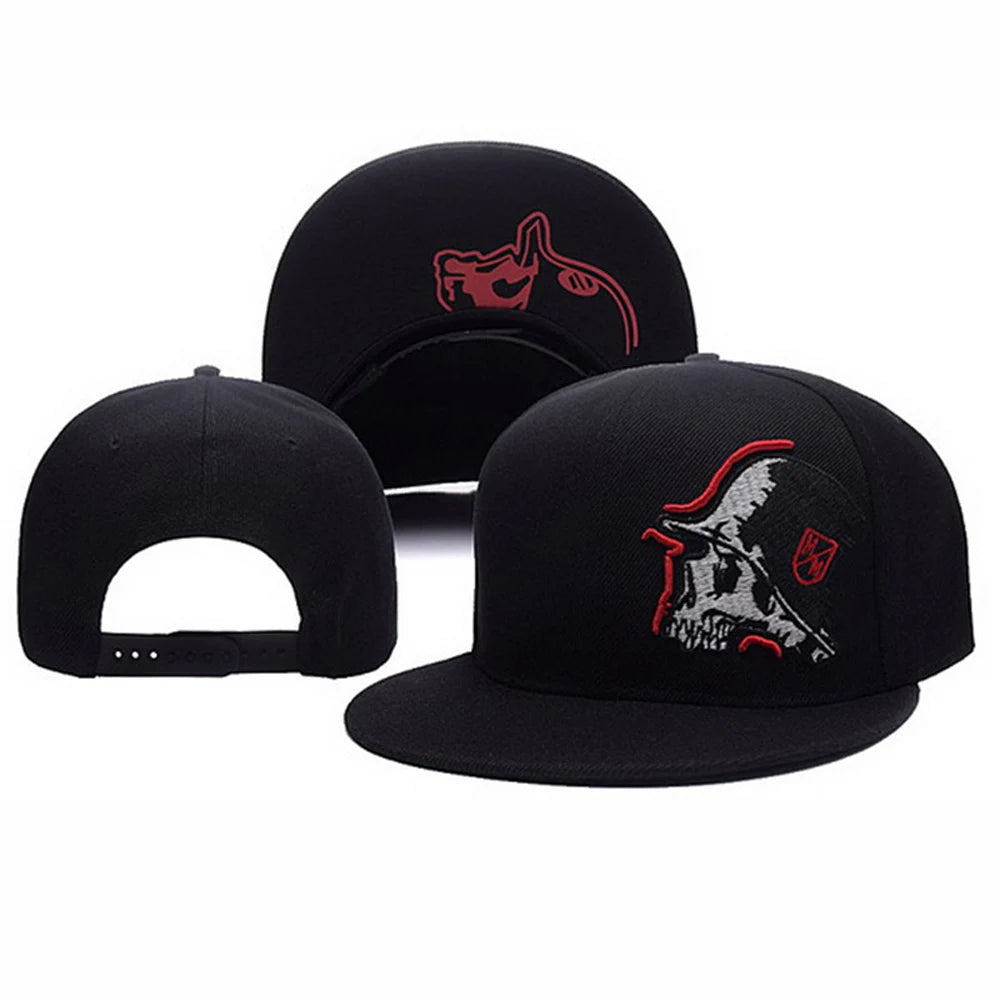 Metal Mulisha Men Women Baseball Cap Skull Embroidery Outdoor Sport Snapback Hip Hop Sun Visor Fashion Unisex Flat brim Hat H001