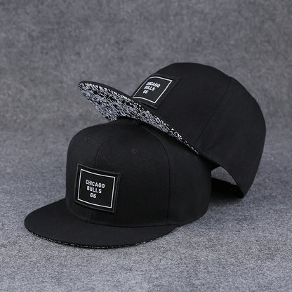 New Fashion Men's Letter Embroidery Tide All-match Flat Brim Baseball Cap Summer Hip-hop Hat Outdoor Shade Adjustable Peaked Cap