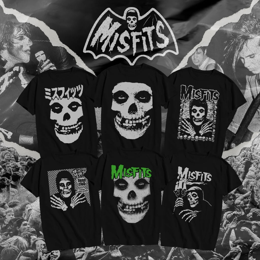 Tshirt Men KAOS BAND MISFITSarray BAND ROCK MUSIC KAOS BAND METAL BAND PUNK KAOS BAND VINTAGE ORI CLOTHES PREMIUM TBAND MISFITS