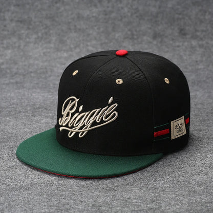 New Men's Letter Embroidery Tide All-match Flat Brim Baseball Cap Ladies Summer Hip-hop Hat Outdoor Shade Adjustable Peaked Caps