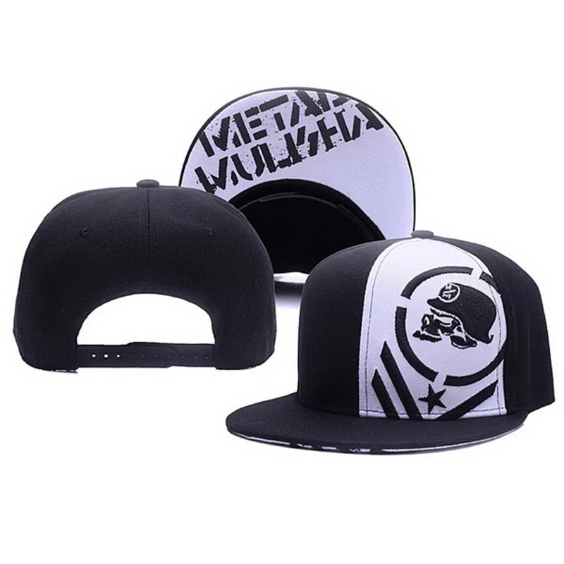 Metal Mulisha Men Women Baseball Cap Skull Embroidery Outdoor Sport Snapback Hip Hop Sun Visor Fashion Unisex Flat brim Hat H001