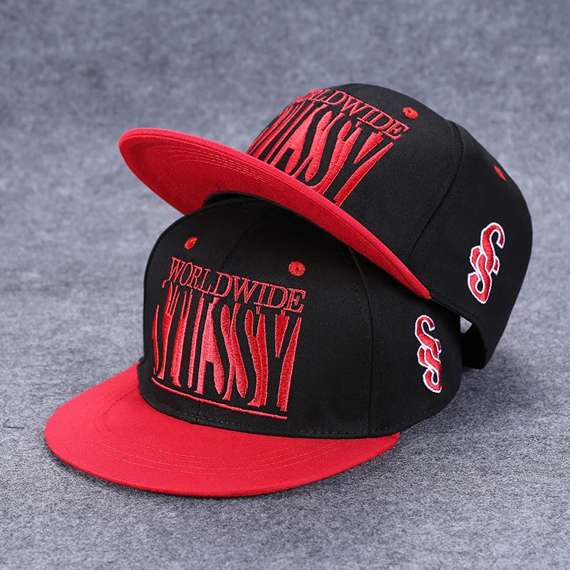 New Fashion Men's Letter Embroidery Tide All-match Flat Brim Baseball Cap Summer Hip-hop Hat Outdoor Shade Adjustable Peaked Cap
