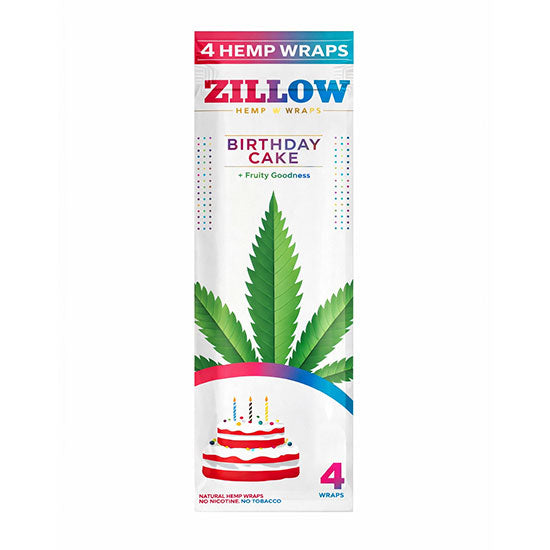 Zillow | Hemp Wraps – 4 Count (20 Packs / Box)