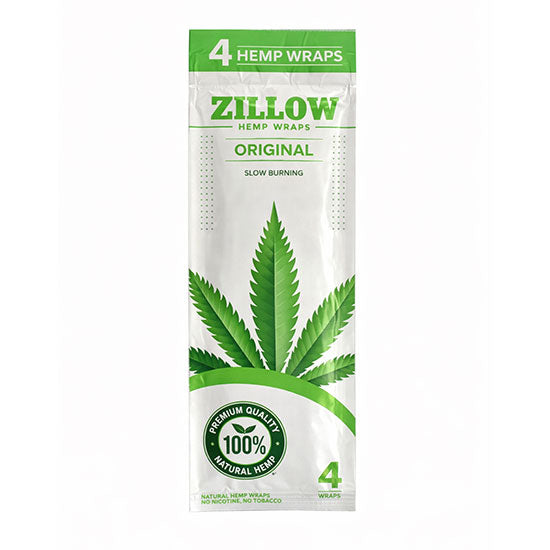 Zillow | Hemp Wraps – 4 Count (20 Packs / Box)