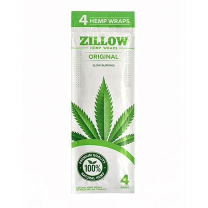 Zillow | Hemp Wraps – 4 Count (20 Packs / Box)