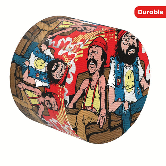 50mm Zinc Alloy 4-Layer Metal Tobacco Grinder with Cartoon Patterns - Manual Herb and Spice Crusher, Durable Metal Construction, Easy to Use, No Electricity Required