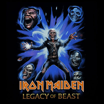 Iron Maiden | “Legacy of the Beast” Short Sleeve Men’s Black T-Shirt – Officially Licensed Rock Band Tee