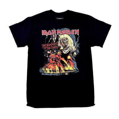 Iron Maiden | “The Number of the Beast” Short Sleeve Men’s Black T-Shirt – Officially Licensed Rock Band Tee