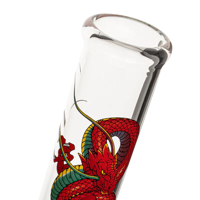 Red Eye Glass® | 12" Yin & Yang Beaker Bong (REG149) - Hi Time