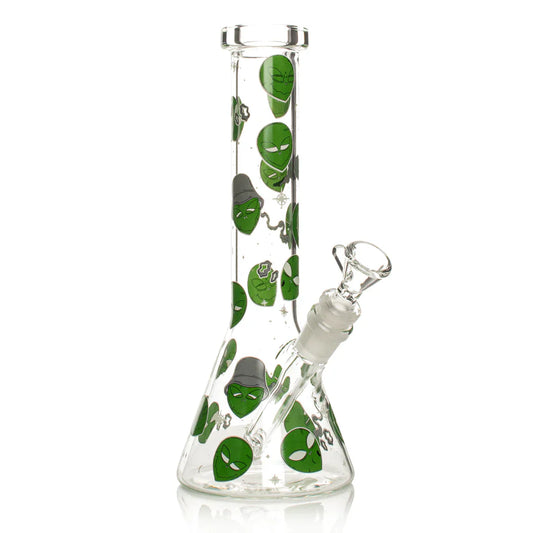 Red Eye Glass® | 10" Alien Glow-in-the-Dark Water Pipe [REG158]