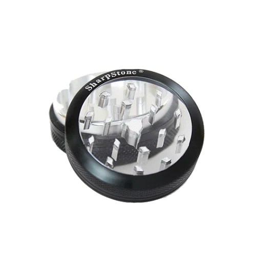 SharpStone® | CLEAR TOP 2 PIECE HERB GRINDER - 2.2" [ GRI906 ] - Hi Time
