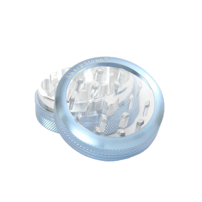 SharpStone® | CLEAR TOP 2 PIECE HERB GRINDER - 2.2" [ GRI906 ]