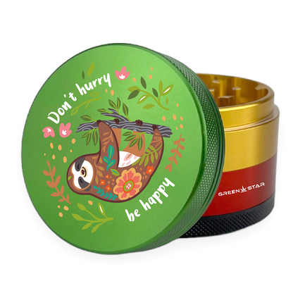 Green Star | 2.5" (63mm) Grinder - Trippy Drippy Design
